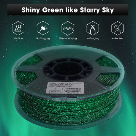 eSUN Filament 3D PLA+ Luminous Green 1.75mm 1kg